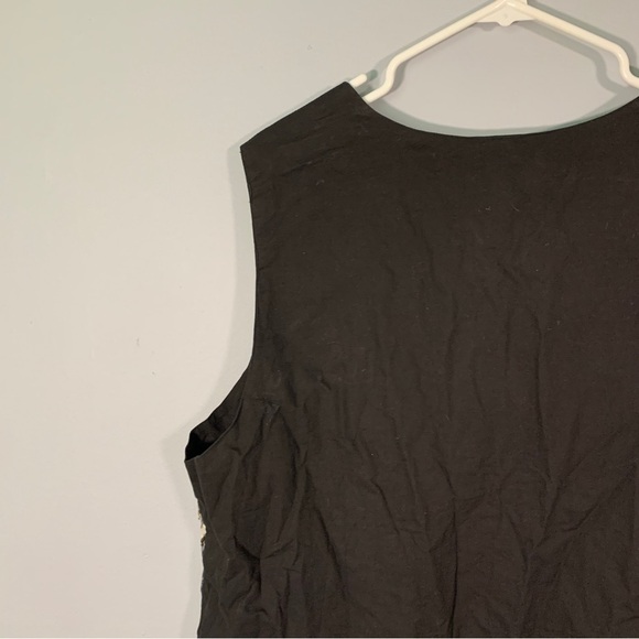 First class // blue, white beaded printed cotton vest size 40/20 wk2 - Picture 6 of 8